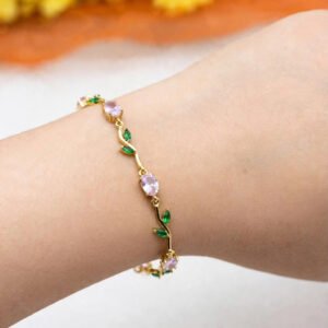 Blush Tulip Bracelet by Afreyn Jewels