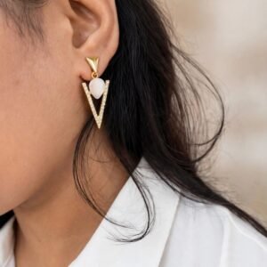 Crystal Arrow Drops earrings - Afreyn Jewels