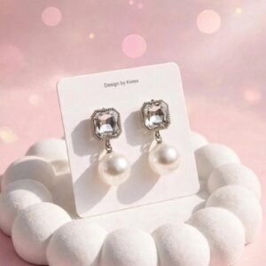 Crystal Queen Pearl Drops earrings - Afreyn Jewels