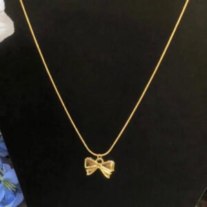 Dainty Bow Pendant by Afreyn Jewels