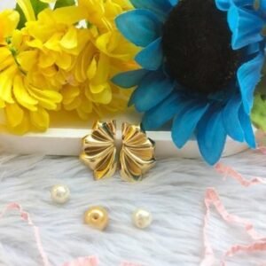 Golden Bloom Fan Studs – Afreyn Jewels anti-tarnish earrings