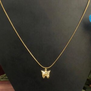 Golden Butterfly Pendant by Afreyn Jewels