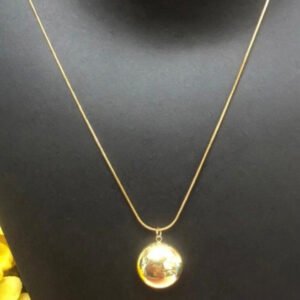 Golden Orb Pendant by Afreyn Jewels