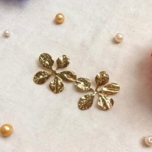 Hammered Blossom Earrings – Afreyn Jewels anti-tarnish earrings