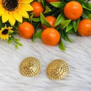 Hammered Dome Studs – Afreyn Jewels anti-tarnish earrings