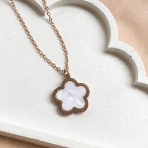 Ivory Blossom Pendant by Afreyn Jewels