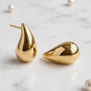 Liquid Gold Teardrops – Afreyn Jewels anti-tarnish earrings
