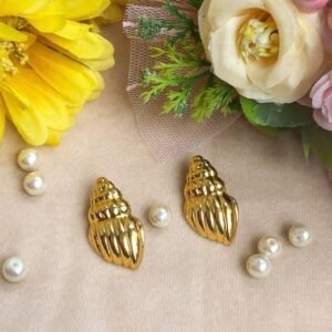 Ocean Conch Studs – Afreyn Jewels anti-tarnish earrings