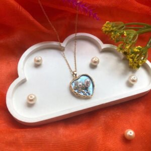 Ocean Pearl Heart Pendant by Afreyn Jewels