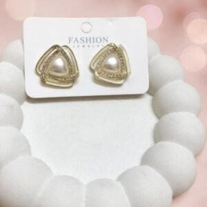 Pearl Prism Studs earrings - Afreyn Jewels