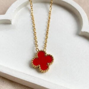 Ruby Clover Pendant by Afreyn Jewels