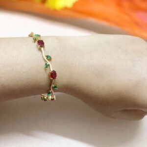 Ruby Tulip Bracelet by Afreyn Jewels