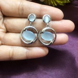 Silver Orbit Drops earrings - Afreyn Jewels