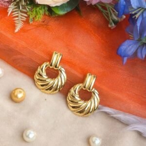 Swirl Knocker Drops – Afreyn Jewels anti-tarnish earrings