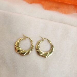 Twist Mini Hoops – Afreyn Jewels anti-tarnish earrings