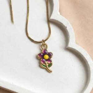 Violet Bloom Pendant by Afreyn Jewels