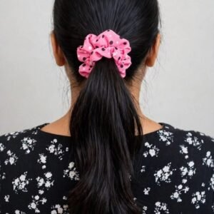 Bubblegum Pearl Pop Scrunchie - Afreyn Jewels