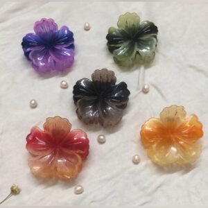 Hibiscus Glow Claw Clip - Afreyn Jewels