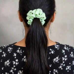 Mint Pearl Pop Scrunchie - Afreyn Jewels