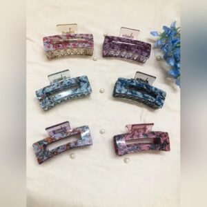 Painted Garden Claw Clip - Afreyn Jewels