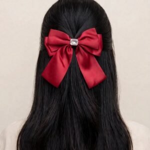 Ruby Romance Satin Bow - Afreyn Jewels